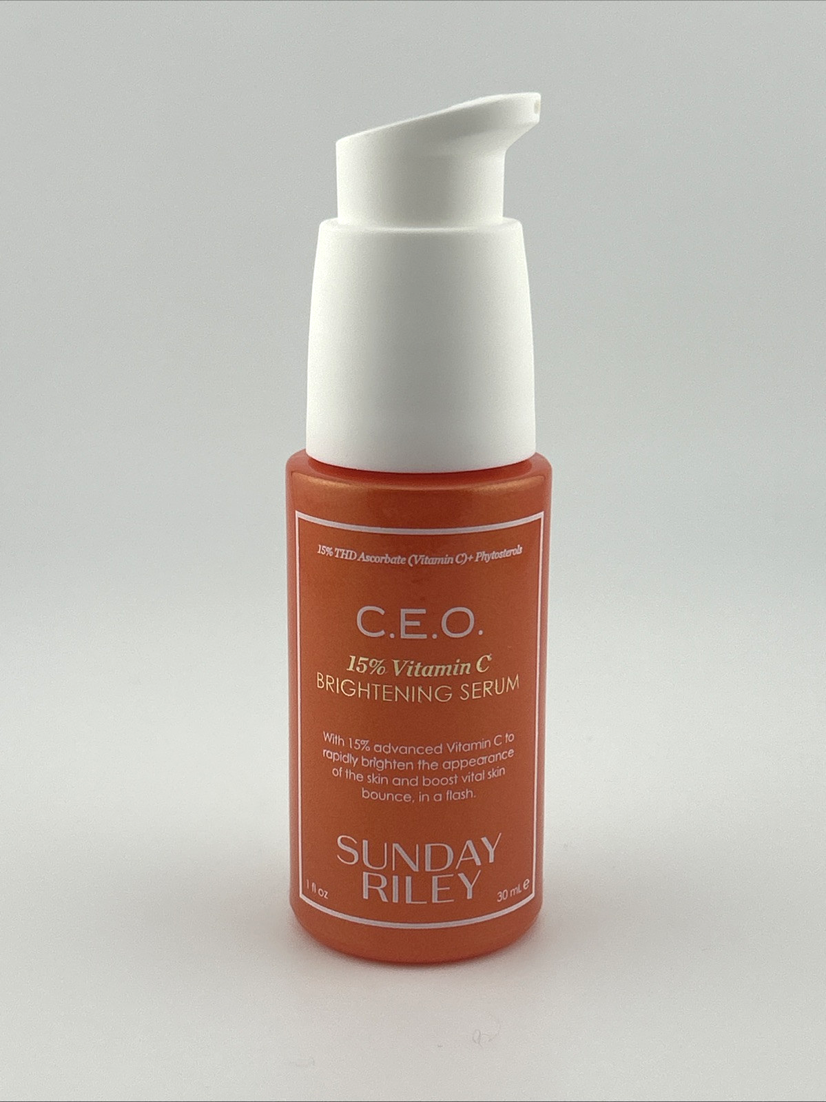 Sunday Riley C.E.O 15% Vitamin C Brightening Serum 1oz 30ml No Box Included
