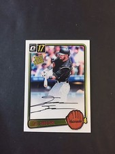 DAVID DAHL 2017 PANINI DONRUSS OPTIC RATED ROOKIE 1983 RETRO ON CARD AUTO 2/5 /5