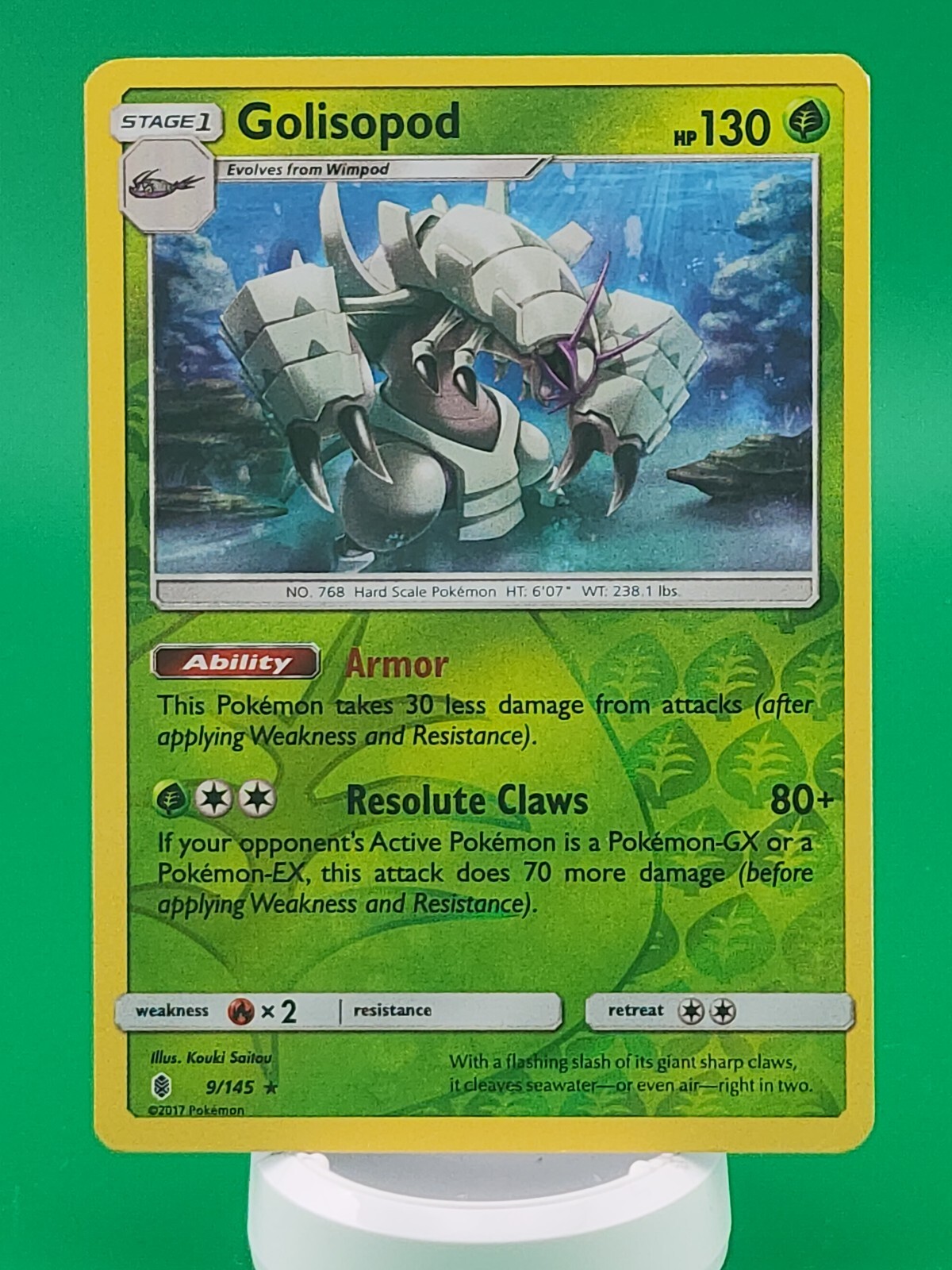 Golisopod 9/145 TCG Pokemon Guardians Rising Reverse Holo Card