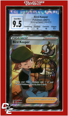 Shining Fates 066 Full Art Bird Keeper CGC 9.5 - Subgrades | eBay