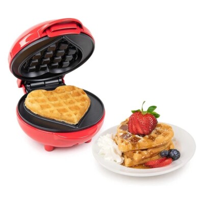 Mini Waffeleisen Herzform Waffeleisen für Dessert Weihnachtsgeschenk