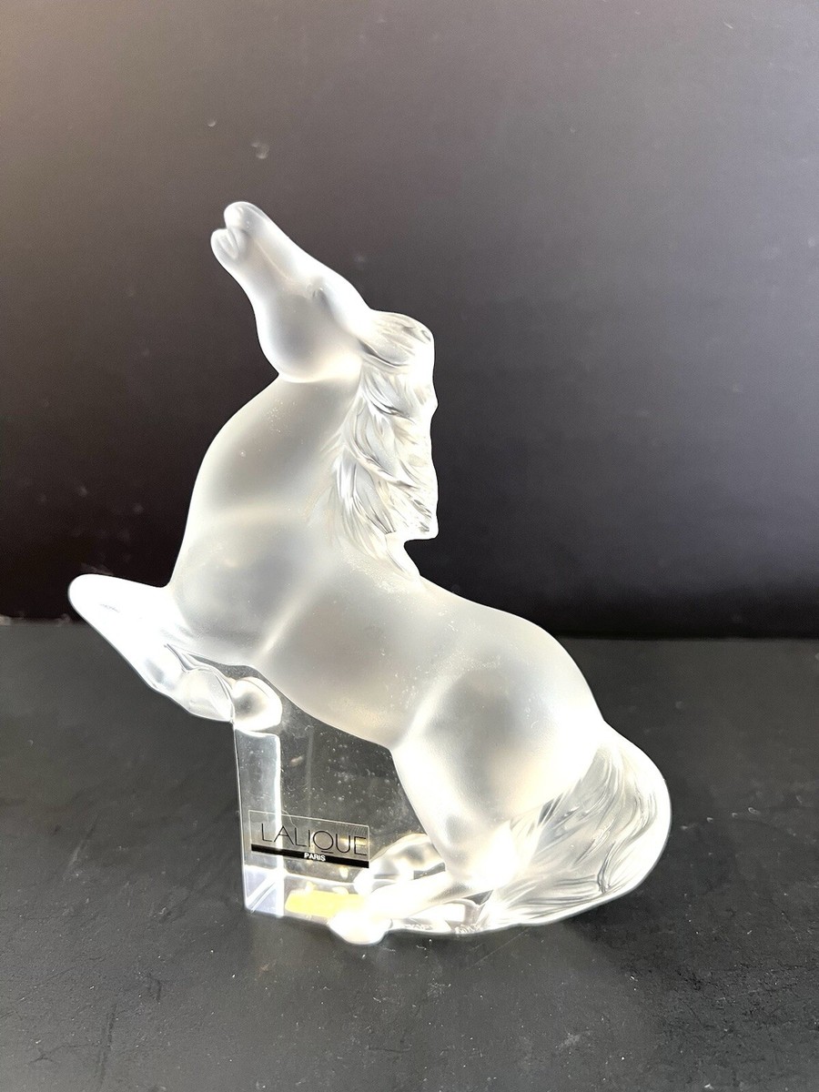 Buy Lalique Clear Crystal Sculpture Rearing Kazak Horse Figurine