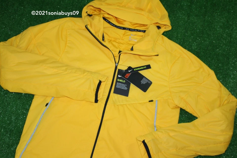 Nike Men's Running Division Dynamic Vent Jacket, CU7889-743, Yellow, Size S - Image 2 of 4