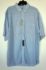 Daniel Cremieux Men's Short-Sleeve Shirt XL Pink Green Blue Navy Plaid NWT $85