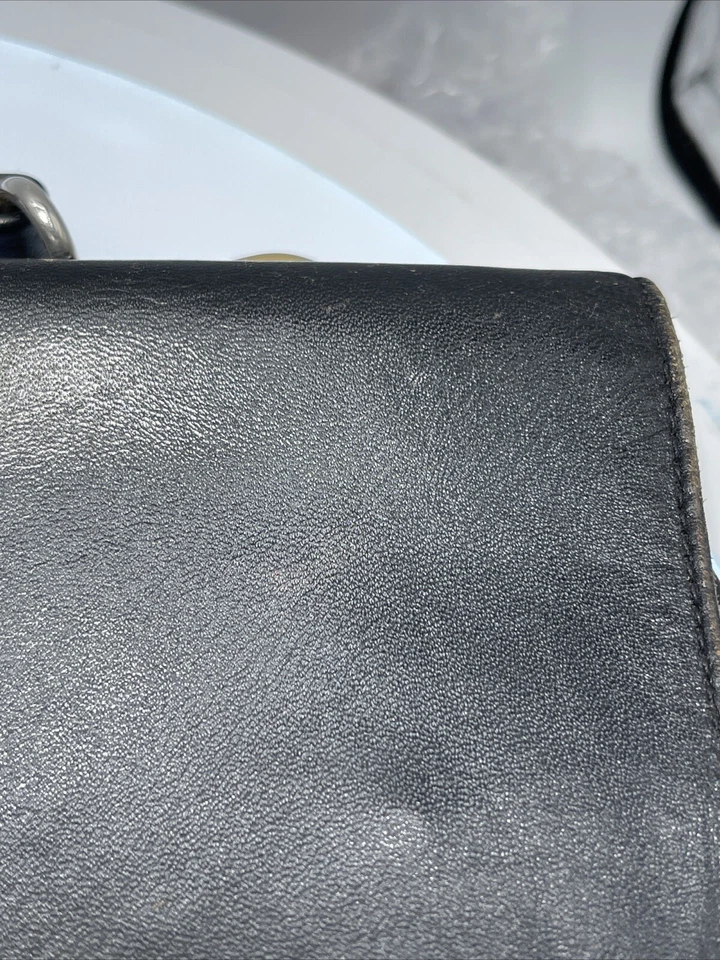 Vintage GOLDPFEIL Soft Leather Portfolio Black Document  Briefcase Satchel Bag - Image 2 of 4