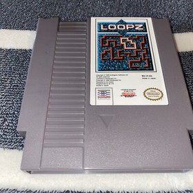 Loopz NES Nintendo Game Cleaned Tested Working Audiogenic Mindscape 1990