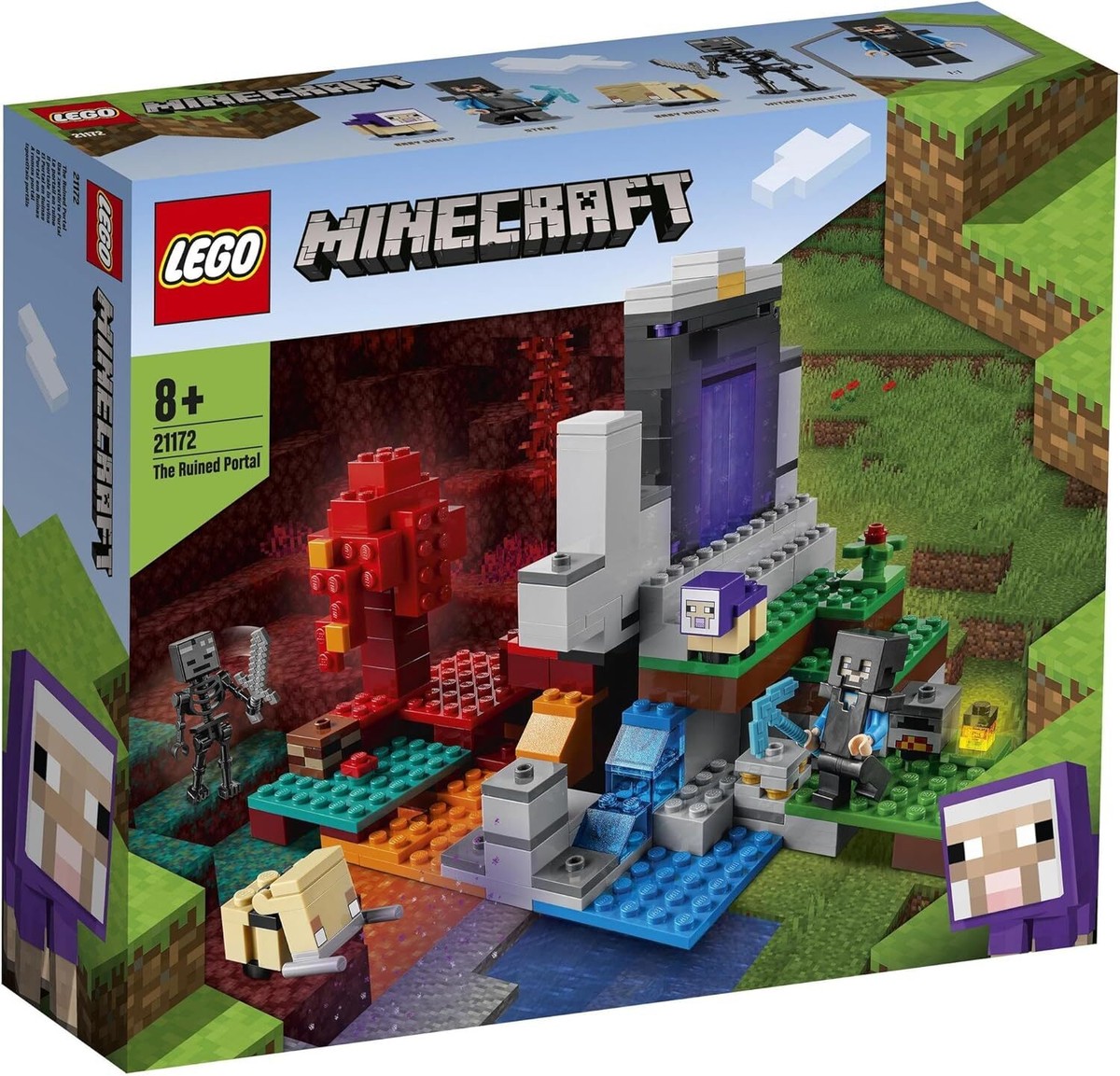 ルルページ LEGO Minecraft Ruined Portal 21172 Birthday Gift Ages 8+ New | eBay
