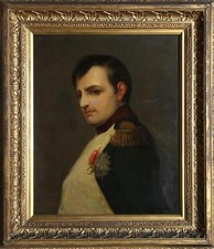 Unknown Artist, Portrait of Napoleon, Oil on Canvas