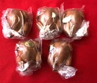 Lot of (5) Sealed New Old Stock Dollhouse Miniature 2" Turkeys