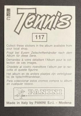 Panini Thomas Muster set complet Tennis ATP Tour 1992