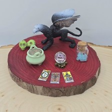 Miniature Diorama Halloween Tiered Tray Witch...