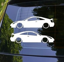 2x Lowered Car Silhouette Decal Stickers For Toyota Celica T230 Gts Wing Jdm 2x Lowered Car Silhouette Decal Stickers For Toyota Celica T230 Gts Wing Jdm