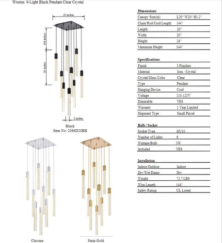Foyer Dining Room Satin Gold Clear Seeded Glass Crystal Chandelier Light Fixture - Picture 11 of 11