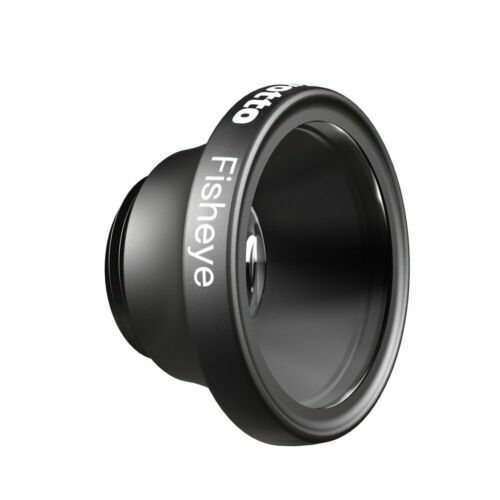 K-S-Trade 3in1 Objectifs Compatible avec Wiko View 5 Smartphone Lentilles Fisheye (180°) Macro Grand Angle (0.67x) Caméra Objectifs Professionnel Noir 1x | Objectifs pour téléphones portables