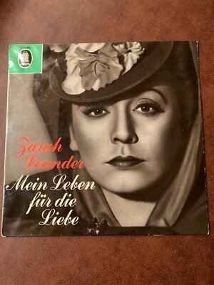 Zarah Leander- Mein Leben Für Die Liebe 1968 O-83-476 Vinyl 12'' Vintage