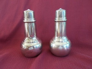 Vintage Silver Plate Salt/Pepper Shakers