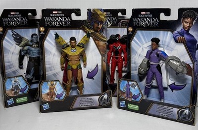 Lot Of 4 Marvel Black Panther Wakanda Forever Attuma Ironheart 6  Figure Hasbro