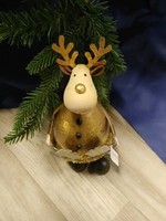 Elch Figur, Rentier,Formano, Deko, Hirsch, Reh, Weihnachten, Gold, Neu🦌