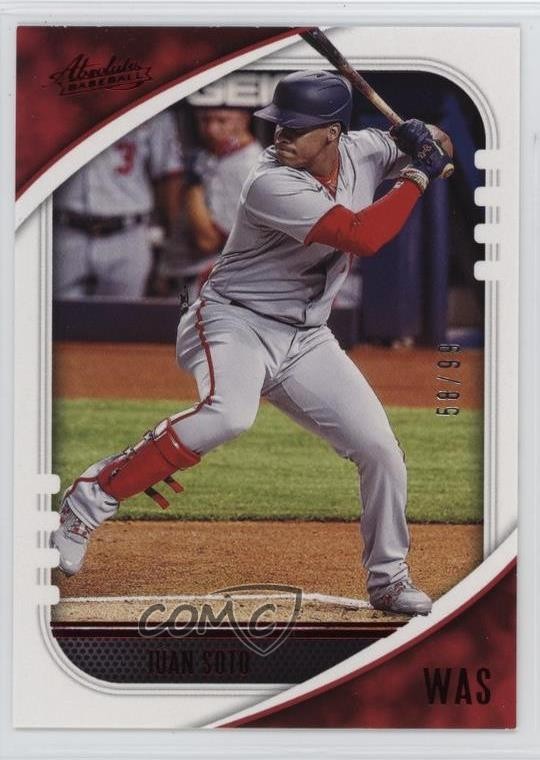 2021 Panini Absolute Retail Red 58/99 Juan Soto #1 o7m