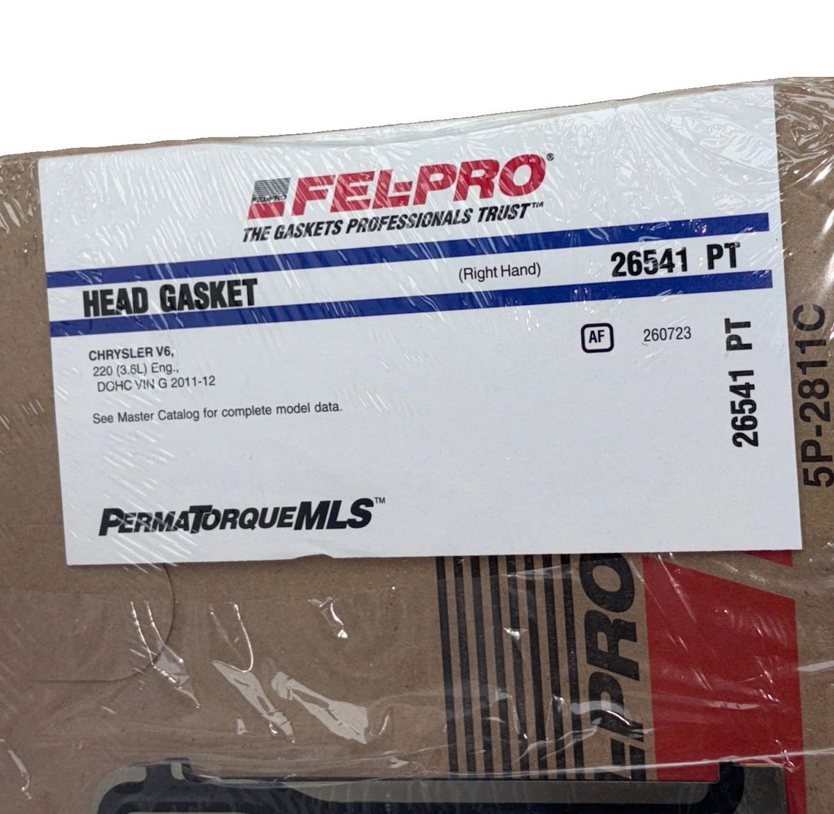 FEL-PRO 26541 PT Head Gasket Chrysler V6 3.6L DOHC VIN G 2011-12 photo 2