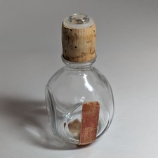 VTG Rare Glass Liquor Cork Stopper With Tax Paid Labels Vintage Collectible 586