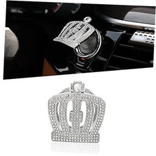 Bling Car Engine Start Button Cover Diamond Crown Crystal Push Start White