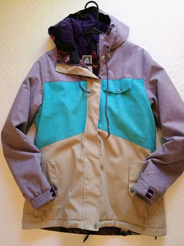 Aperture Women's Ski Jacket Waterproof Sz Large Purple And Cream | eBay