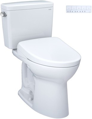 TOTO MW7764726CSG Drake 1.6 GPF Two Piece Elongated Toilet - Cotton