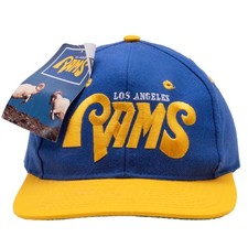 VINTAGE NFL LOS ANGELES RAMS 1990S SNAP BACK CAP DEADSTOCK