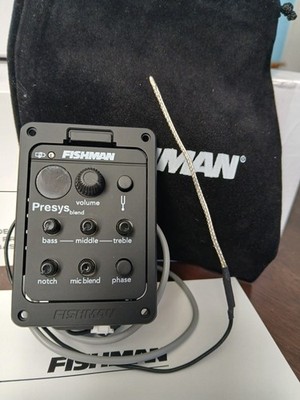 Fishman Presys Blend Acoustic Guitar Preamp Silver USA Open Box