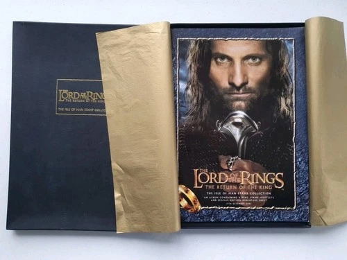 Isle of Man - 2003 Lord of the Rings ROTK FDC & Mint Stamp collectors pack.
