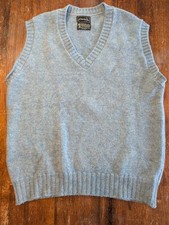 Vintage Sweater Vest 100 Wool Classic Preppy Grandpacore Dressy Casual Business