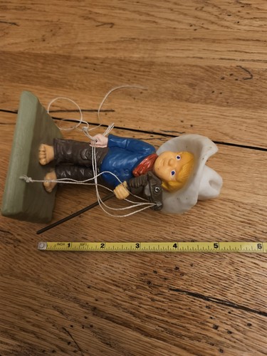 Vintage 1979 Wilton Tortenaufleger kleiner Cowboy mit Steckenpferd Stock Pferd Kunststoff 5" - Bild 9 von 9