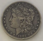 1901-O- MORGAN SILVER DOLLAR- NICE COIN- NO RESERVE AUCTION- T0207