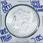 1898 BU UNCIRCULATED MORGAN SILVER DOLLAR AUTHENTIC U.S. MINT FREE SHIPPING 7185
