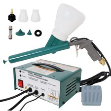Electrostatic Powder Coating System Kit 120v 50kv With Spray Gun Foot Switch
