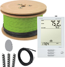 Floor Heating System, 120V Electric Tile Radiant Floor Heating Cable with UDG Pr