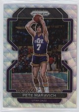 2021-22 Panini Prizm Silver Wave Prizm Pete Maravich #261 HOF h3a