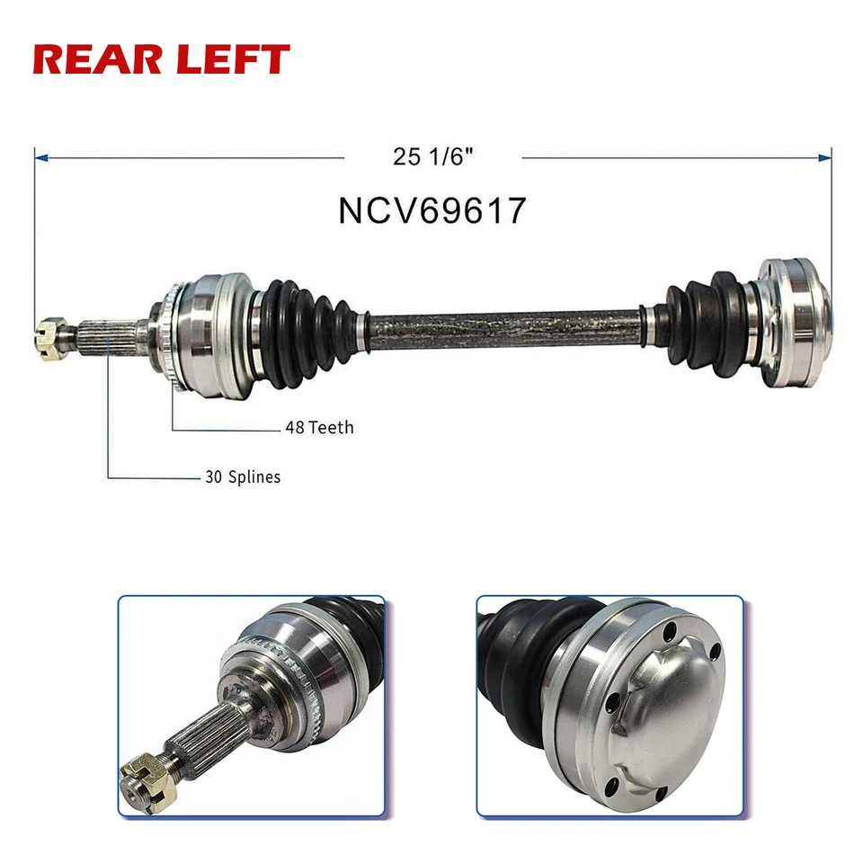 Rear Left CV Axle Shaft Assembly for 2001 2002-05 Lexus IS300 3.0L RWD NCV69617 - Image 2 of 4