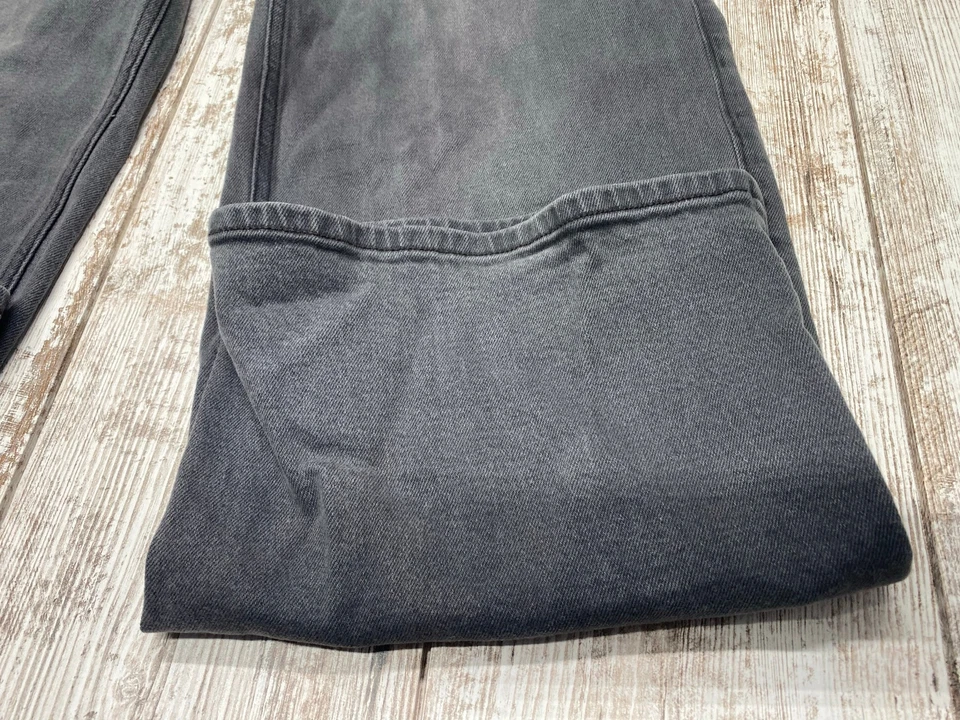 Pantalones de mezclilla holgados negros lavados de tiro bajo ultra cómodos para mujer Hollister talla 2R Foto 3 de 4