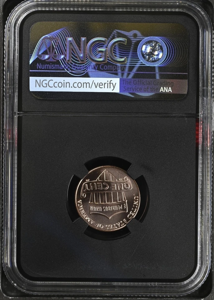 2025 P D Penny Abraham Lincoln Shield Cent NGC MS66 RD Proof First Day Issue % - Image 4 of 4
