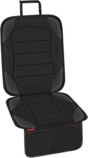 Car Seat Protector for Child Car Seat - Waterproof Non-Slip Leather Mat with 2 M