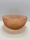 VTG 1930's Miss America Pink Depression Glass Cupped Bowl 8.5" By Anchor Hocking