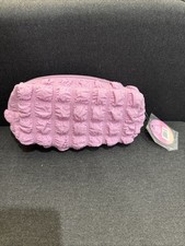 Ulta Beauty Cosmetic Bag Light Purple Pink Puff Texture NWT Makeup Toiletry Case