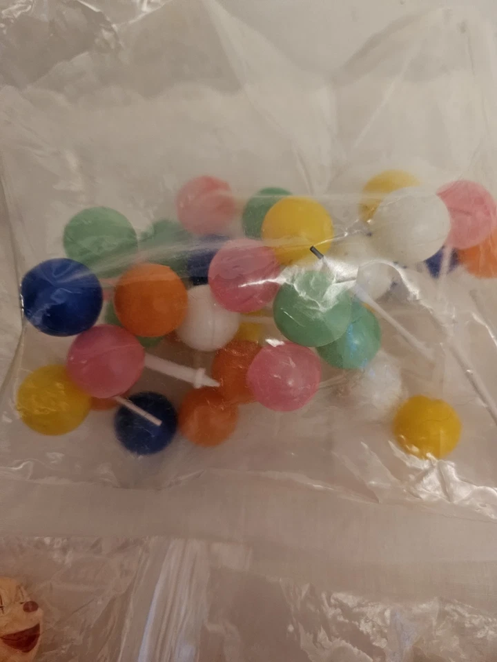 Lote De Colección De Cupcakes Topper Picks Pollitos Conejos Payasos Pavos Globos Más Foto 3 de 4