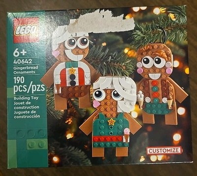 NEW Gingerbread Tree Ornaments LEGO CREATOR Exclusive 40642 RETIRED NIB