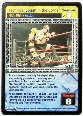 2006 COMIC IMAGES WWE RAW DEAL GREAT AMERICAN BASH #03/170 TECHNICAL SPLASH NM