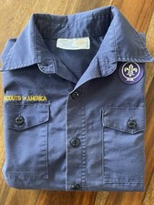 Boy Scouts of America Shirt Youth Medium Navy Blue Short Sleeve