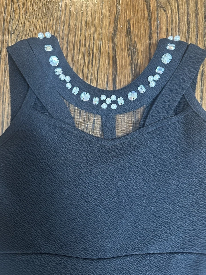 Childrens Place Fancy Dress Girl Size 4 Party Formal Black - Image 2 of 4