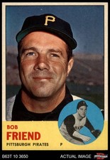 1963 Topps #450 Bob Friend Pirates 5 - EX